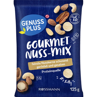 德国代购满300包邮genuss plus混合坚果125g