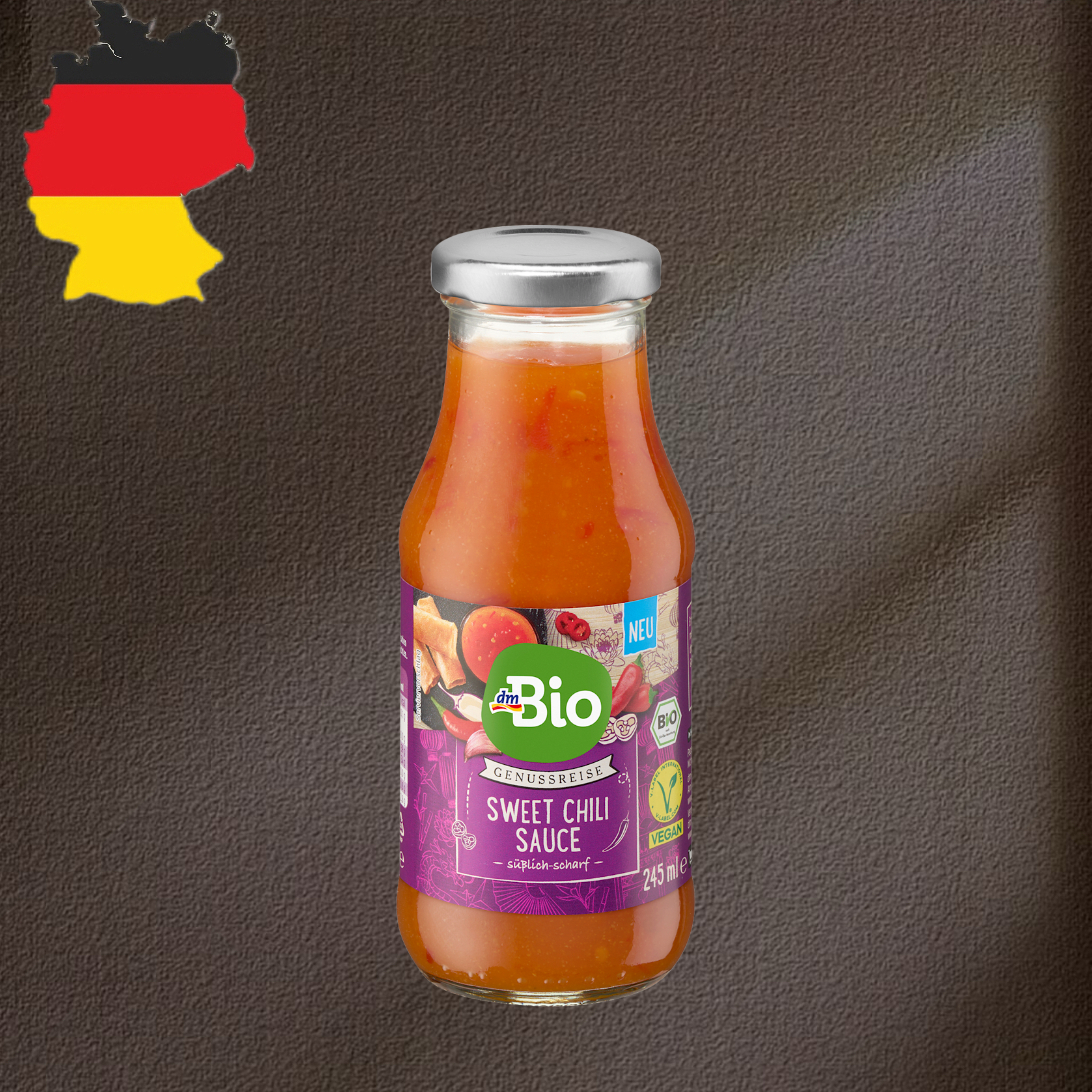 德国代购【全场满300包邮】dmBio有机甜辣酱245ml