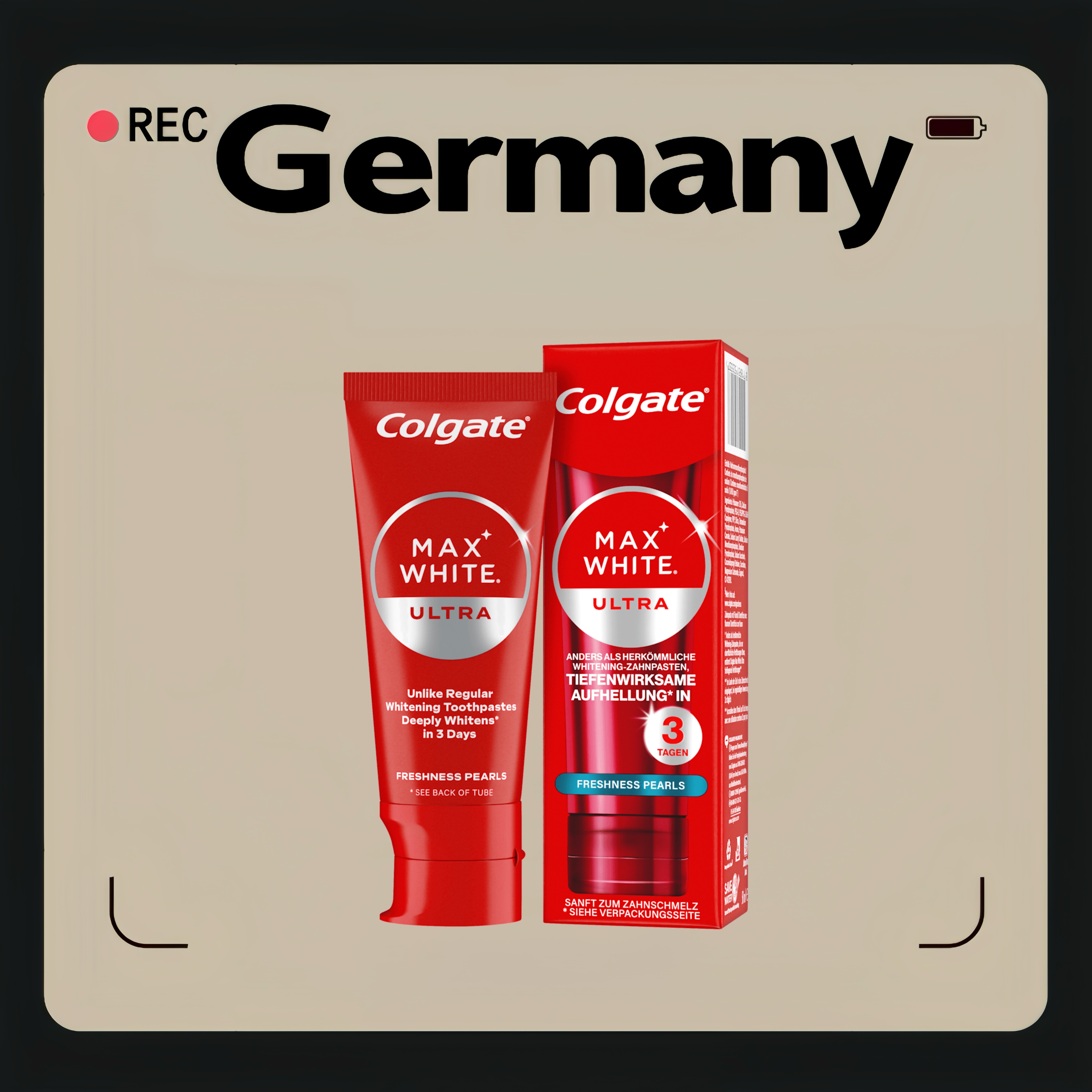 德国代购【全场满300包邮】Colgate清新美白牙膏50ml