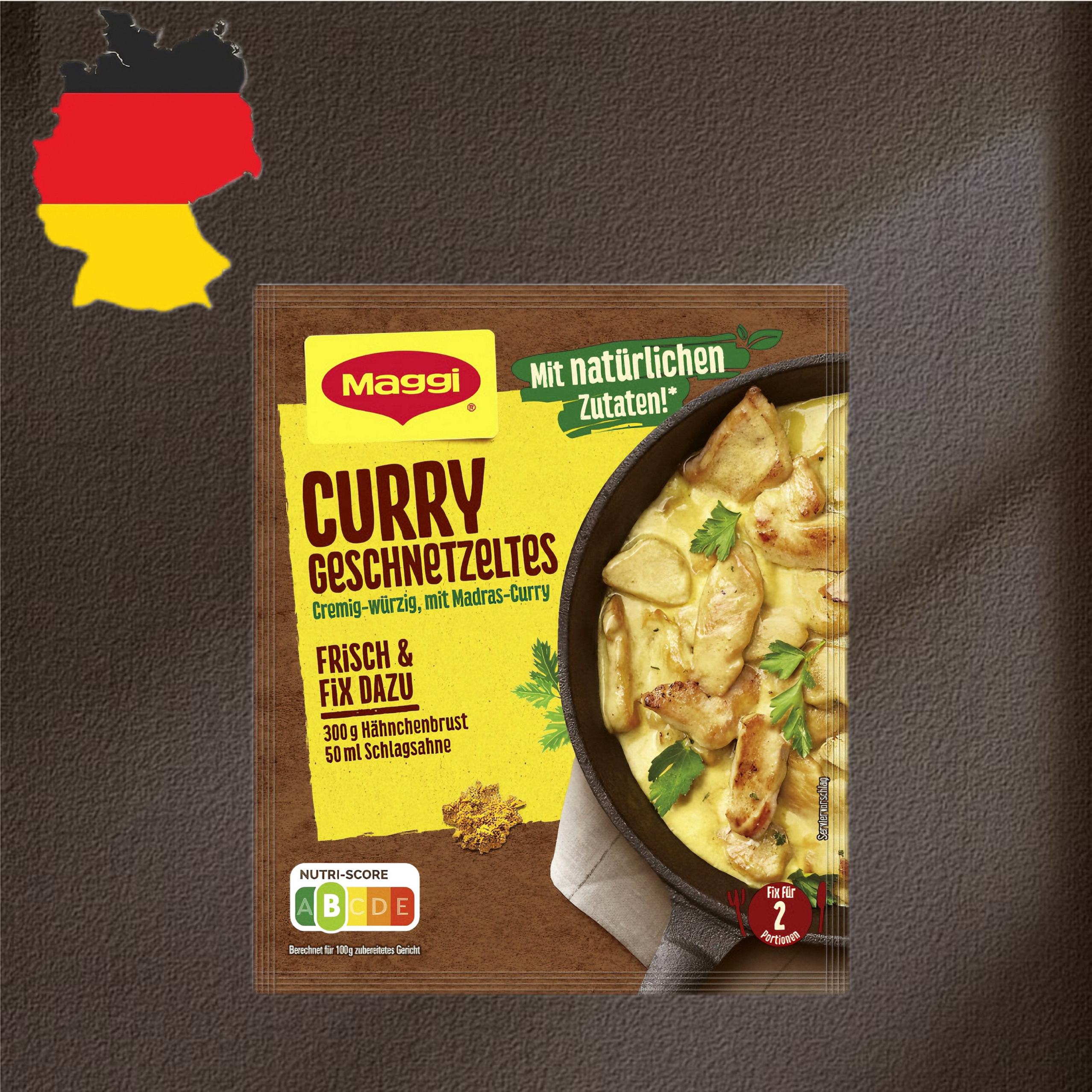 德国代购【全场满300包邮】Maggi咖喱肉丝料理包41g