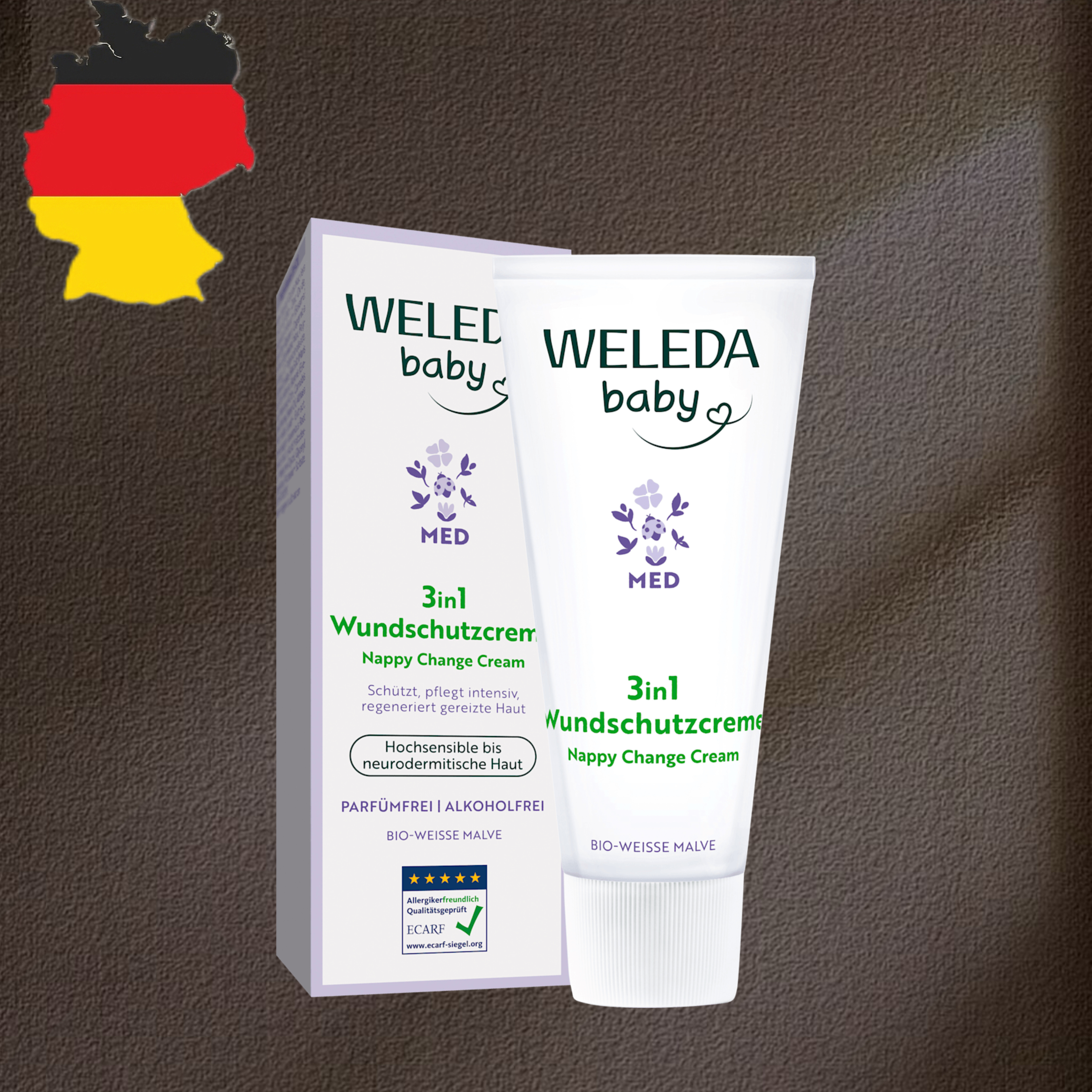 德国代购【全场满300包邮】WELEDA 宝宝三合一防护霜50ml