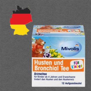 德国代购【全场满300包邮】mivolis4岁+儿童成人支气管舒缓茶18g