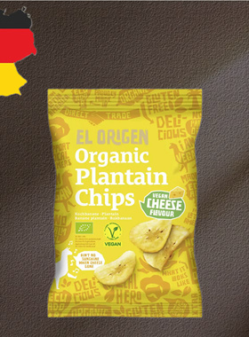 德国代购【全场满300包邮】El Origen香蕉片芝士味80g