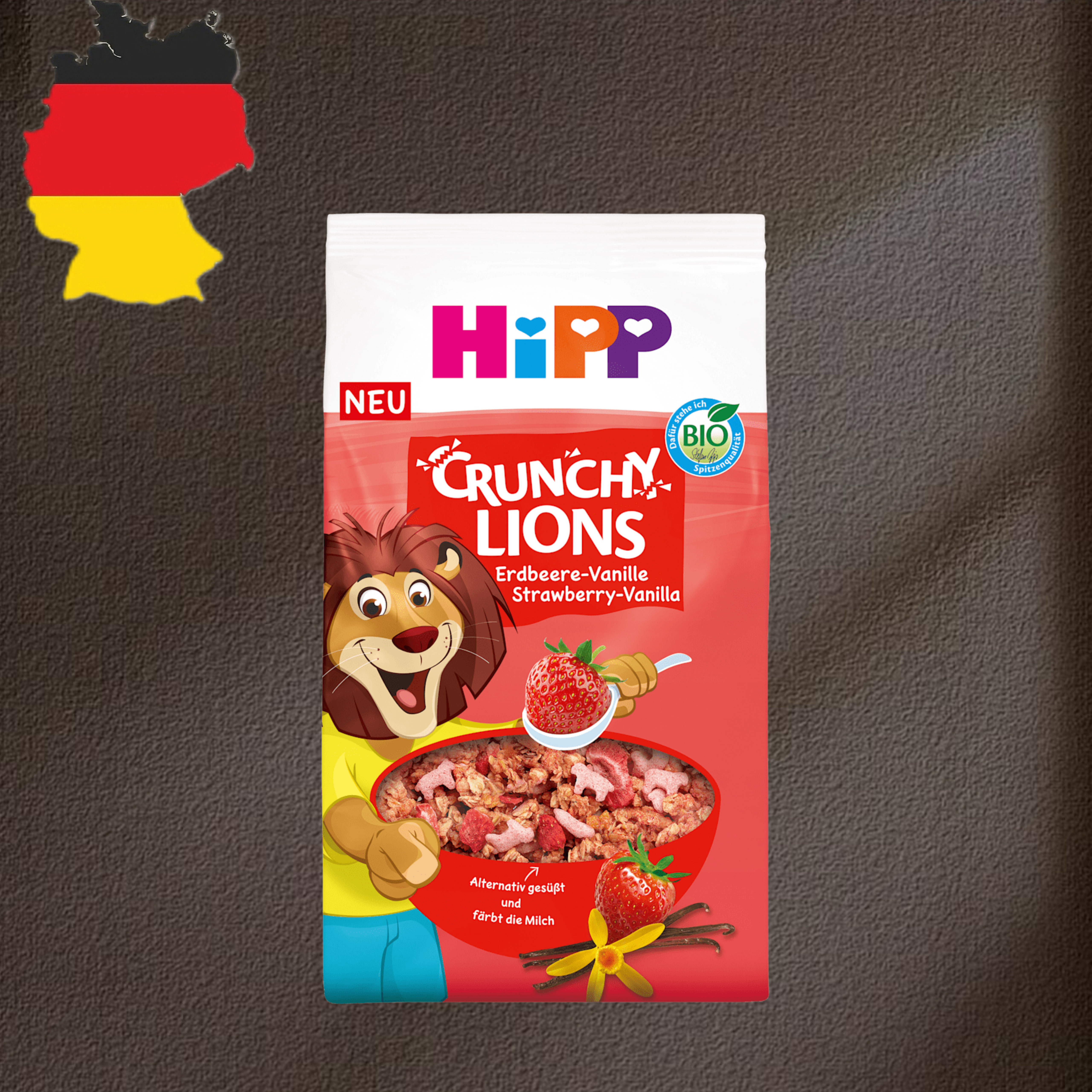德国代购【全场满300包邮】Hipp儿童草莓香草酥脆燕麦300g