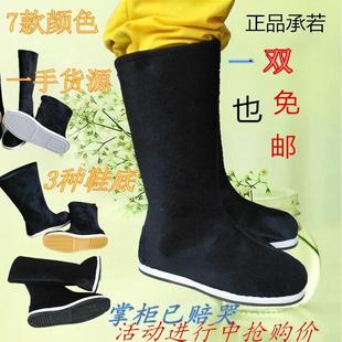 古装 婚鞋 古代官兵布靴 靴子表演出防滑底古风cos汉服戏曲男女中式