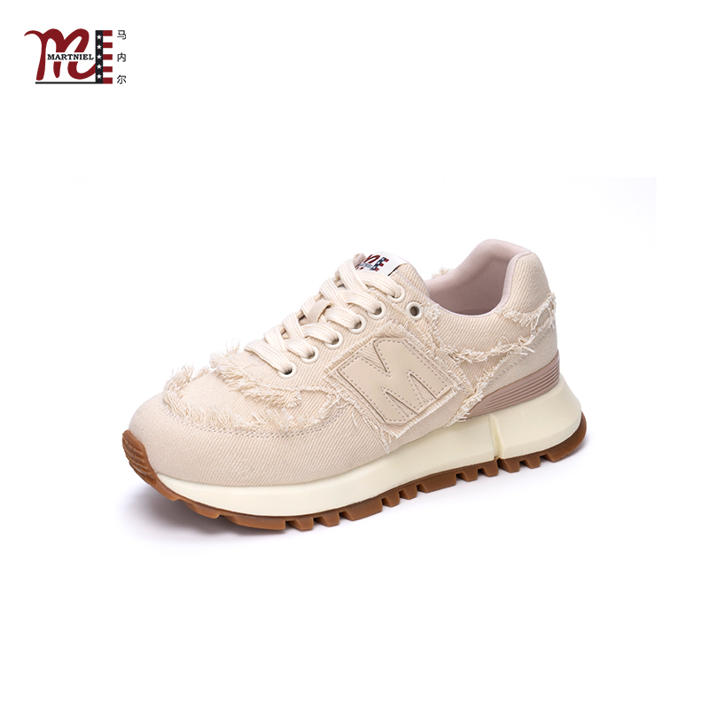 马内尔休闲厚底圆头运动鞋
