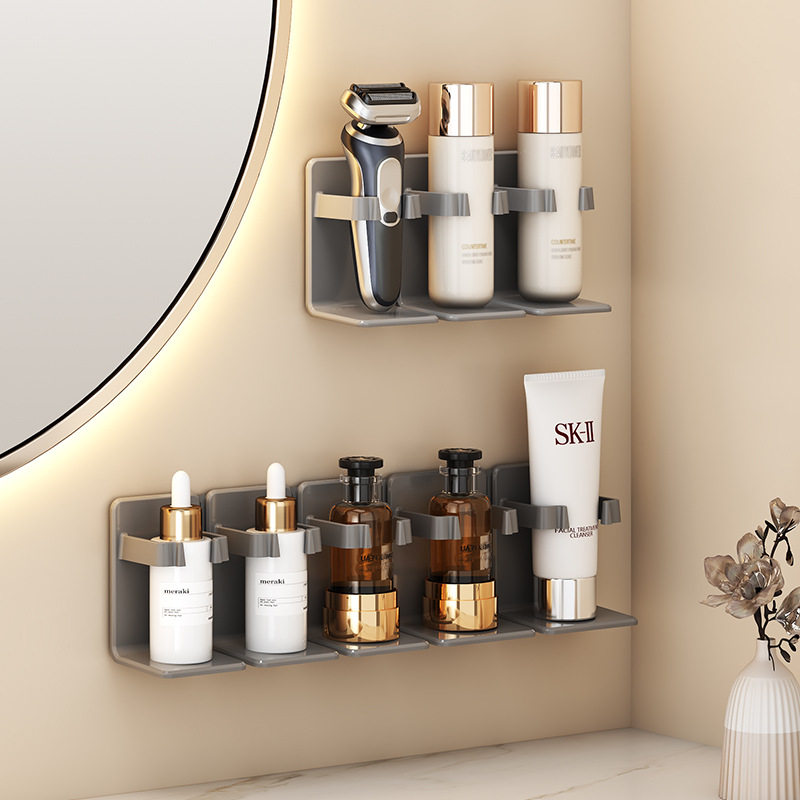 免打孔卫生间置物架浴室厕所壁挂洗漱台墙上化妆品护肤品收纳架,收纳整理,整理架/置物架/收纳架,淘宝优惠券,粉丝福利购,淘宝优惠卷