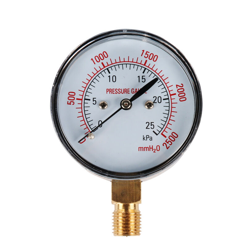 伊莱科YE-60系列膜盒压力表液压气压微压表盘多量程可选千帕表KPA