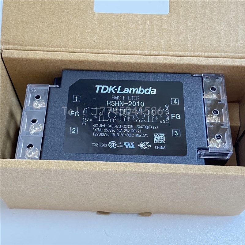 RSHN-2010D导轨TDK-Lambda电源滤波器单相两级10A250VAC/DC新