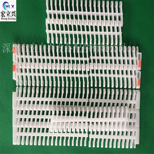 900平格型节距27.2网带链PP镂空输送网带模块组塑料传送带POM链板