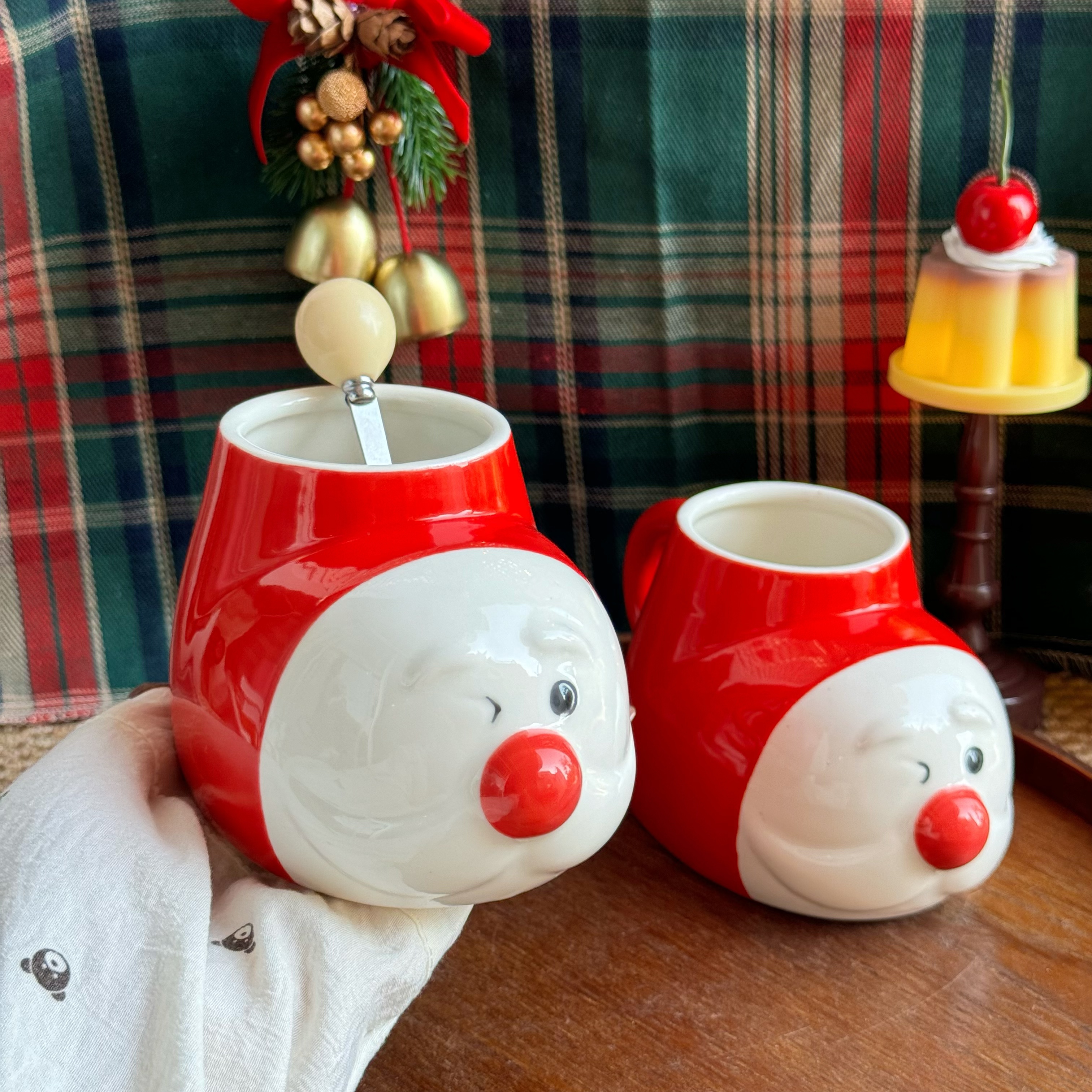 圣诞袜陶瓷马克杯可爱节日送礼物
