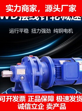德国十大品牌摆线针轮减速机三相380V降速提升搅拌机BWYB铜芯电机
