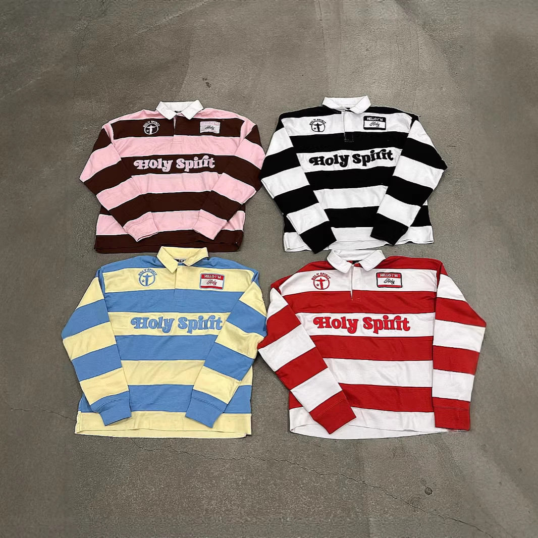 美式复古街头风字母刺绣宽松卫衣长袖上衣男女Long-sleeved shirt
