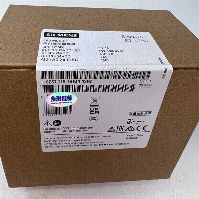 【汇生】6ES7215-1AF40-0XB0  6ES7 215-1【议价】