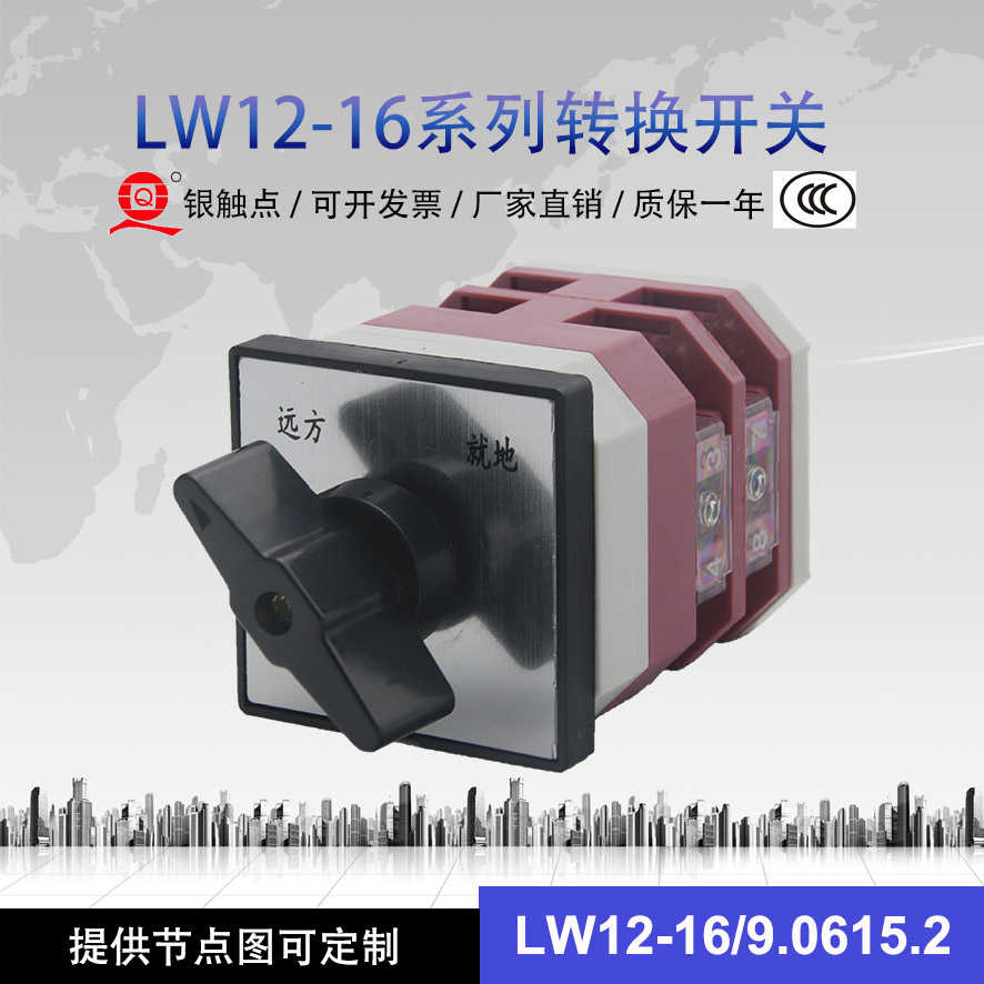 LW12-16/9.0615.2万能转换开关LW12-16 N0616/2远方就地二档双掷
