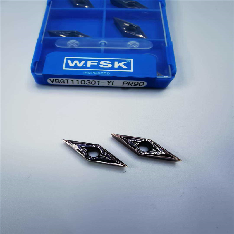 纯铜五丰数控WFSK精车刀片 VBGT110301 VBGT110302 110304-YL PR9