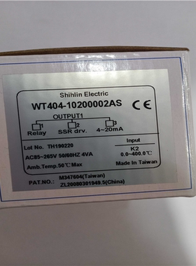 WT404-10200002AS WT404-102 WT404 Shihlin台湾士林温控器WT-404