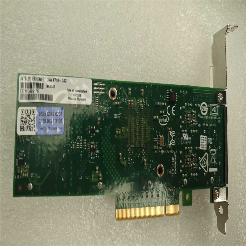 INTEL+蓝标X710-DA2+双口万兆网卡 10G(憨憨电子)