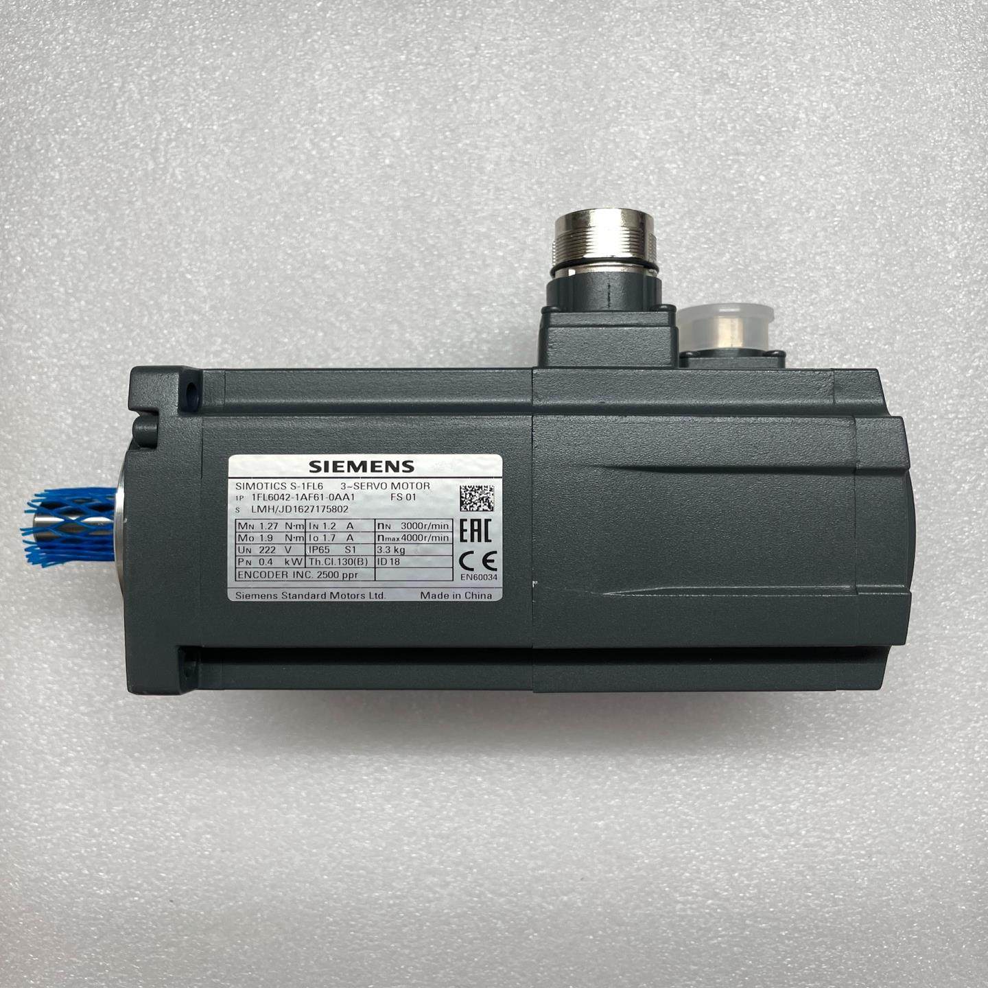 【顺庆】西门子交流伺服电机，型号1FL6042-1AF61-0AA1【议价】