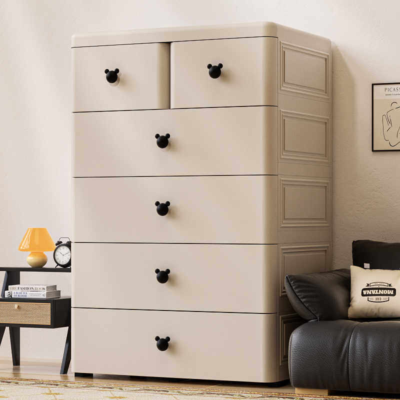 加厚抽屉式收纳柜宝宝衣柜家用多层五斗柜子婴儿童置物储物整