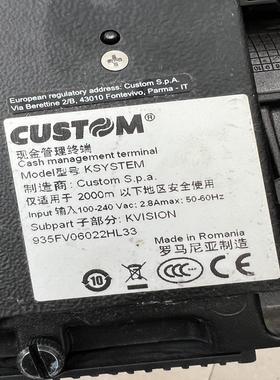 议~意大利Custom终端机现金管理终端KSYSTEM 触摸屏