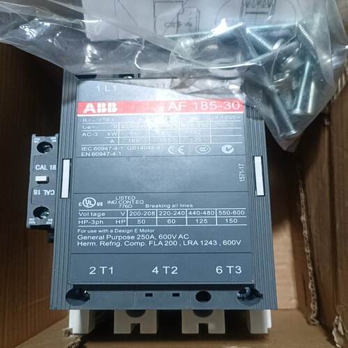 议~ABB接触器AF185-30库存1台塑料配件没了