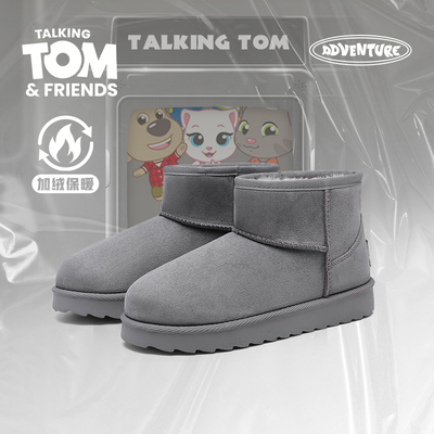 汤姆猫冬季加绒保暖短靴