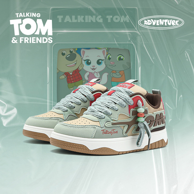 汤姆猫百搭板鞋男生时尚面包鞋