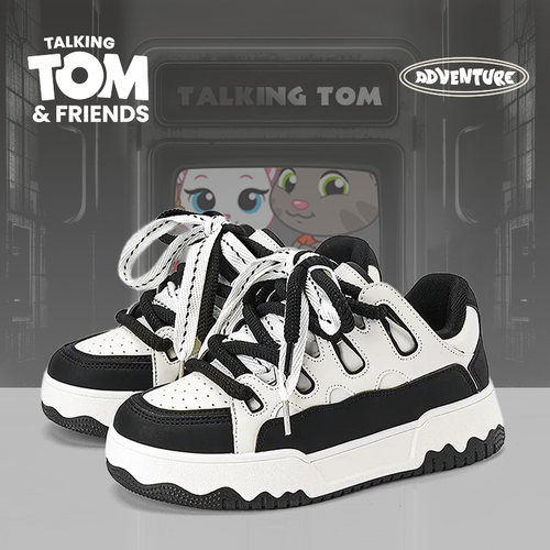 汤姆猫男鞋面包鞋情侣板鞋