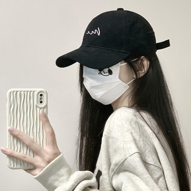 2026新款透气黑色大头围鸭舌帽女