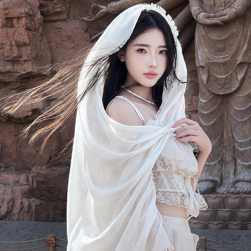 沙漠防晒丝巾披肩外搭女2026新款