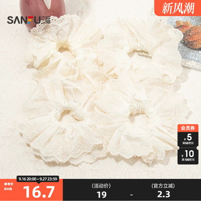 三福蕾丝发圈单个 甜美优雅清新俏皮发饰头饰配饰发束855793