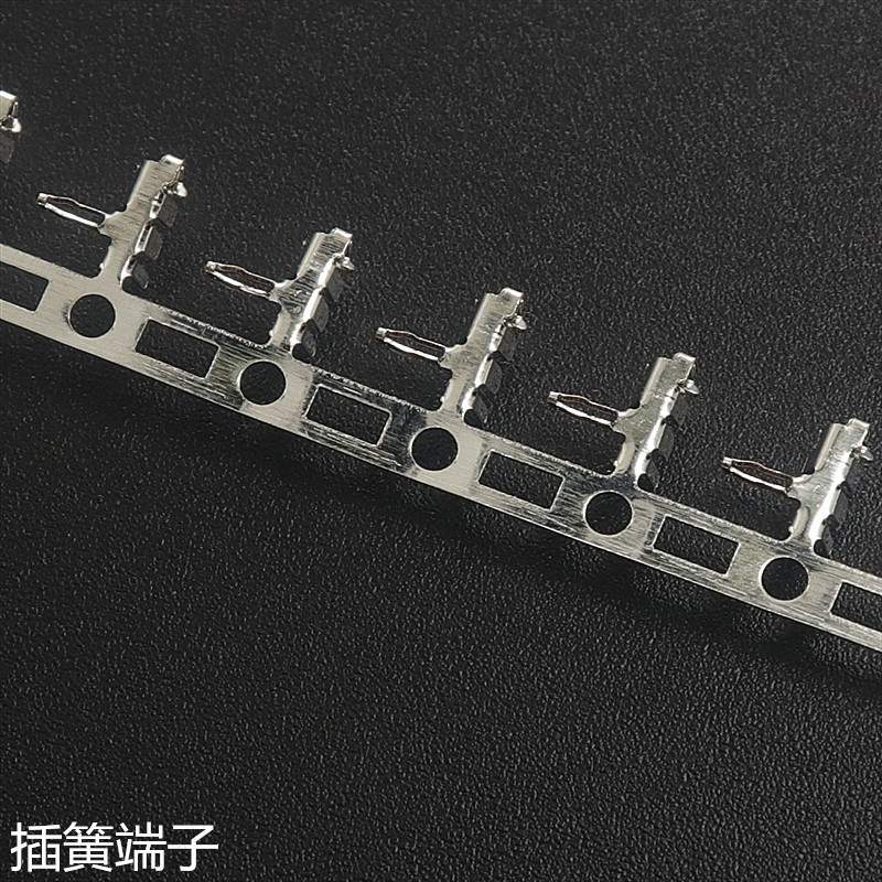 JC15冷压端子 接线插簧弯角端子 90度簧片 1.5MM间距接插件连接器