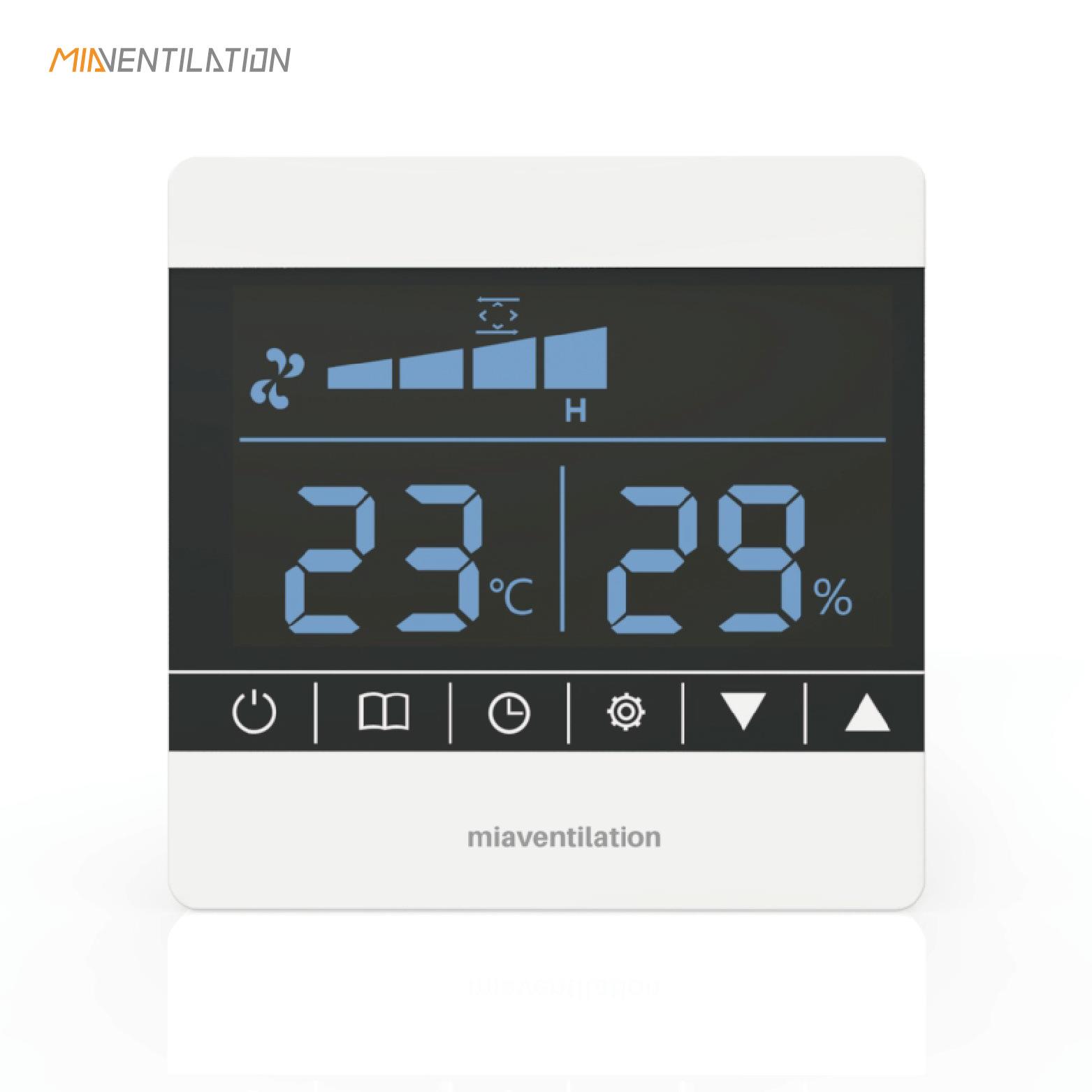 MIA新风系统液晶控制器开关三档风量调速ACDC交流直流