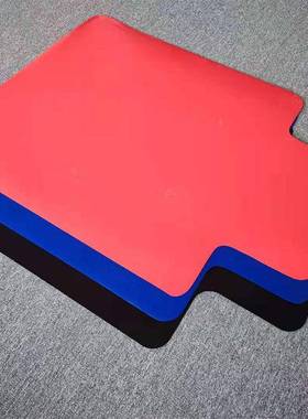 PVC彩色办公家用地垫椅垫红色蓝色黑色保护垫
