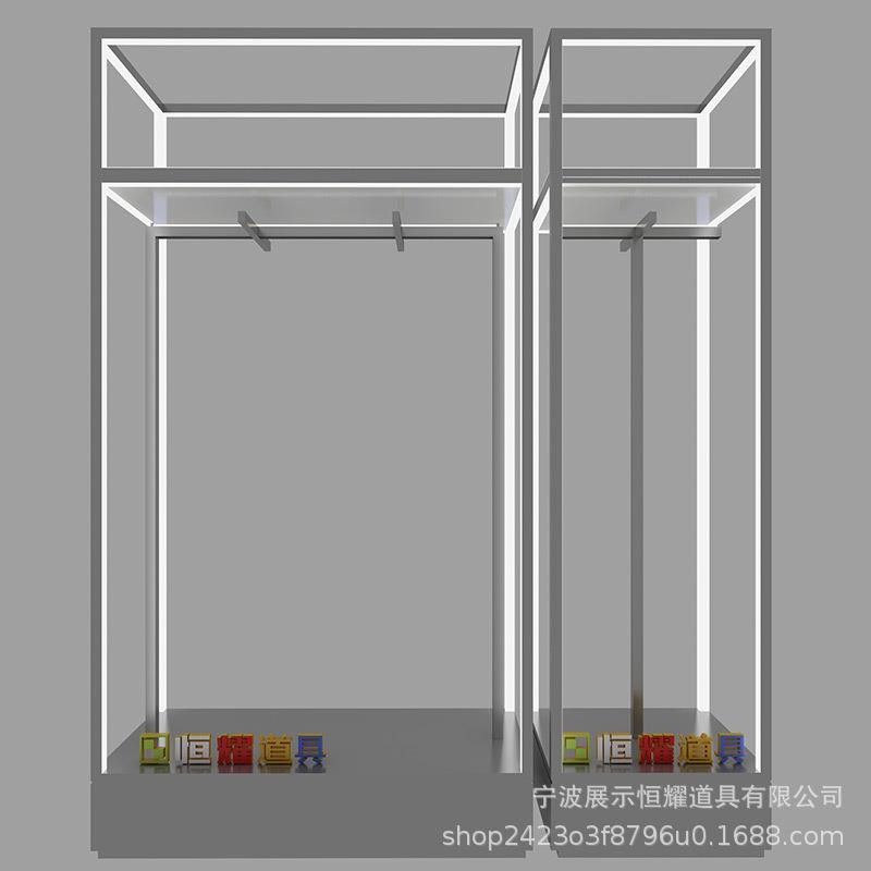 服装店铺展示架落地式衣服架子简约不锈钢货架男女装店韩版挂
