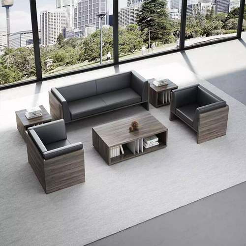 办公家具办公室沙发组合简约现代商务会客沙发老板办公室沙发茶几