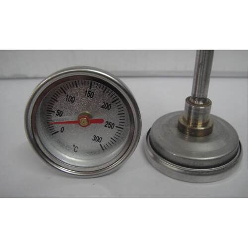 不锈钢双金属温度计WSS303 &Phi;40mm 0-160度 L=50MM 温度表全规