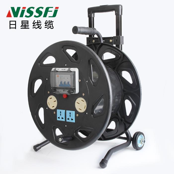 移动380V电缆盘25A线盘16A绕线盘工地卷线缆盘三相四线超级大盘