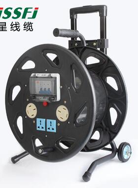移动380V电缆盘25A线盘16A绕线盘工地卷线缆盘三相四线超级大盘