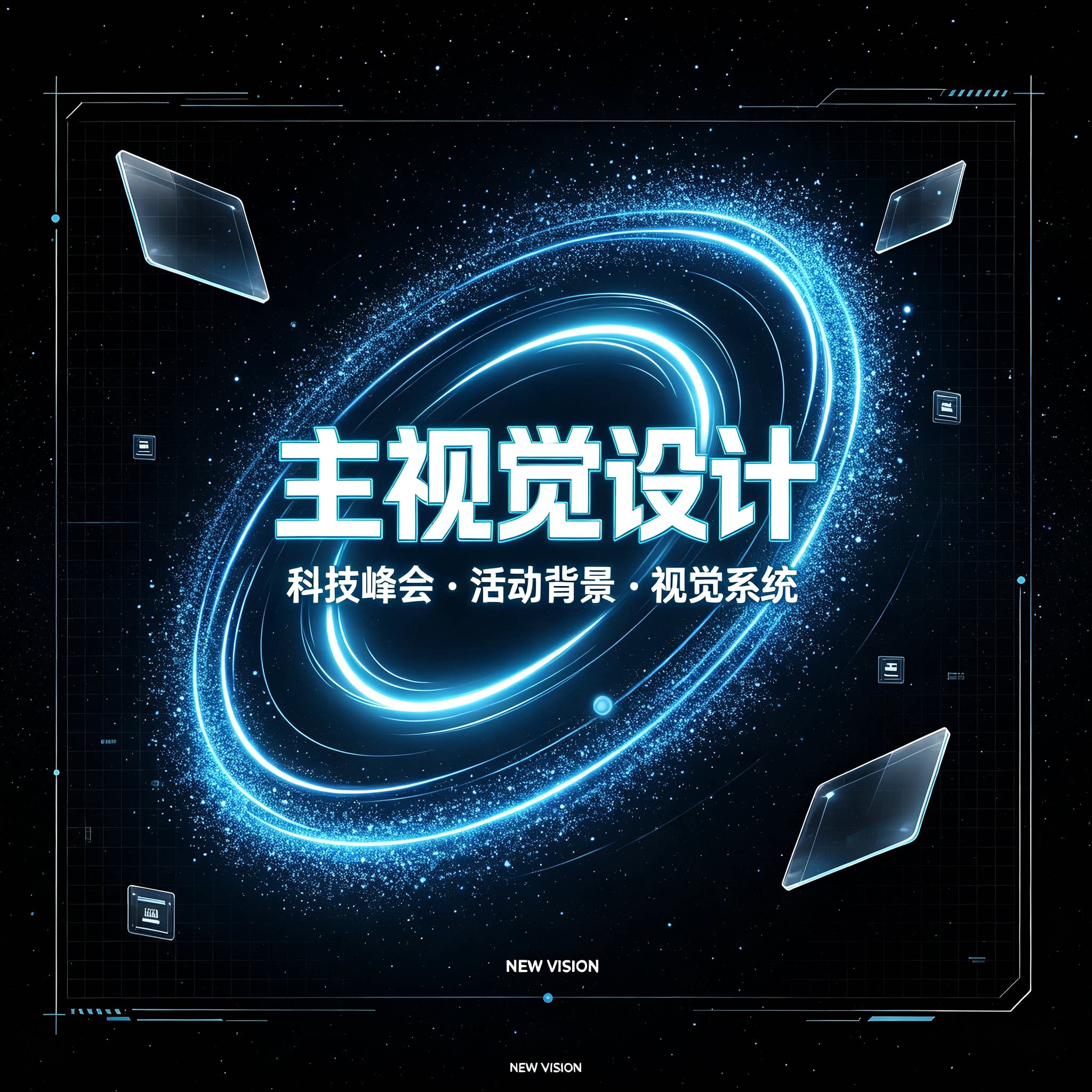 主kv设计主视觉画面广告灯箱舞台会议背景延展物料发布会活动海报