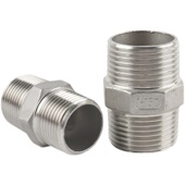 热销304 316不锈钢六角外丝接头内接头束结直通2分4分6分1寸NPT美