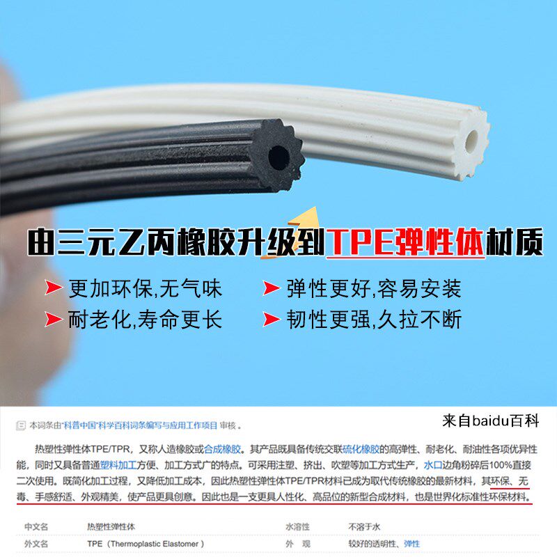 热销纱窗压条密封条压边条无气味沙窗沙网铝合金塑钢窗纱边缘双层
