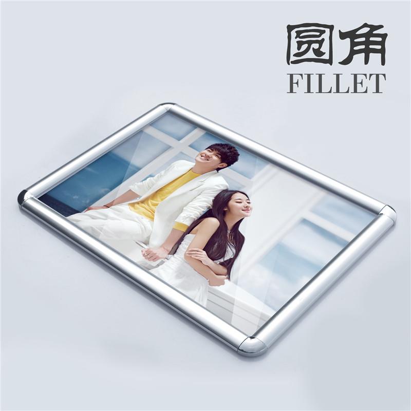 铝合金海报框前开启式电梯广告框架营业执照A3画框A4大相框挂墙A2