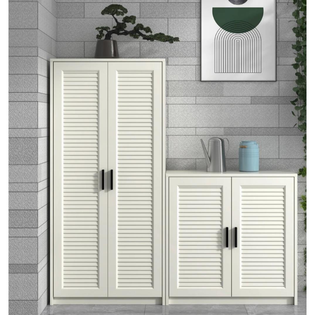 全屋家具定制铝合金透气百叶门饰面板假百叶移门阳台户外框架门