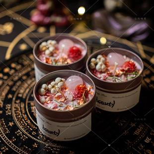 【桃光仙姿】草本香薰祝福美好愿 景氛围感香薰蜡烛海盐兰花