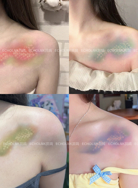 高级感美人鱼仿真鳞片彩色纹身贴