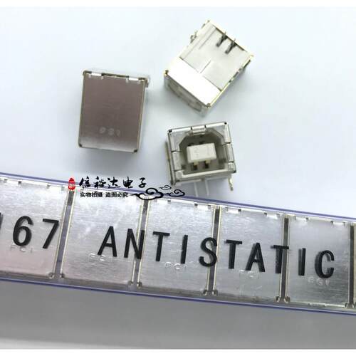 61729-0011BLF FCI原装 USB2.0 TYPE-B母座USB-B型方形打印机接口