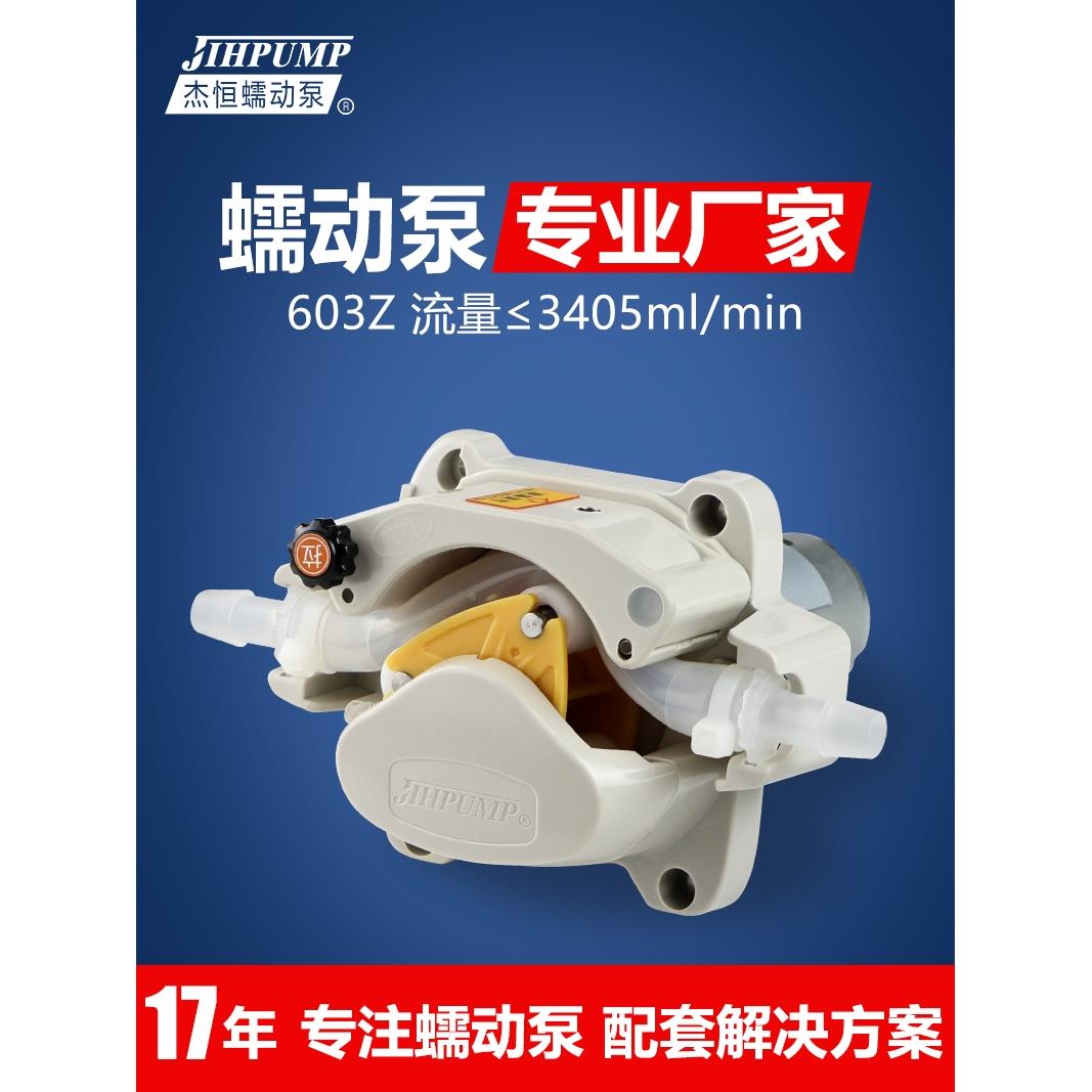 杰恒603Z软管蠕动泵大流量实验室计量泵步进电机工业灌装机抽水泵