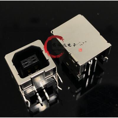 JST进口 打印机端口USB2.0-B母座Type-B型UBB-4R-D14T-4D(LF)(SN)